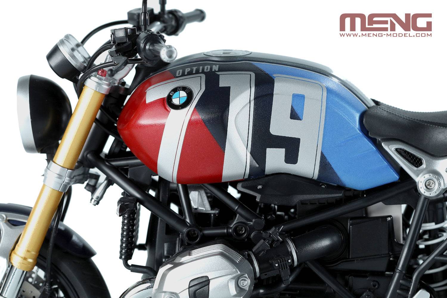 BMW R nineT Option 719 Mars Red/ Cosmic Blue (pre-coloured) – Image 3