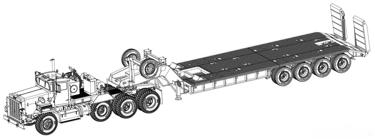 M911 C-HET w/Talbert 64T Trailer – Image 4
