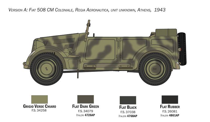 Fiat 508 CM "Coloniale" staff car – Image 4