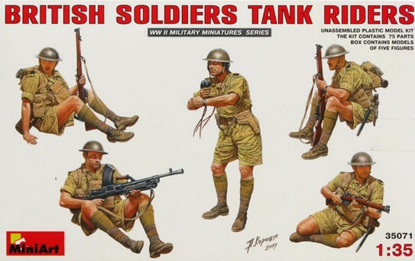 British Soldiers Tank Riders