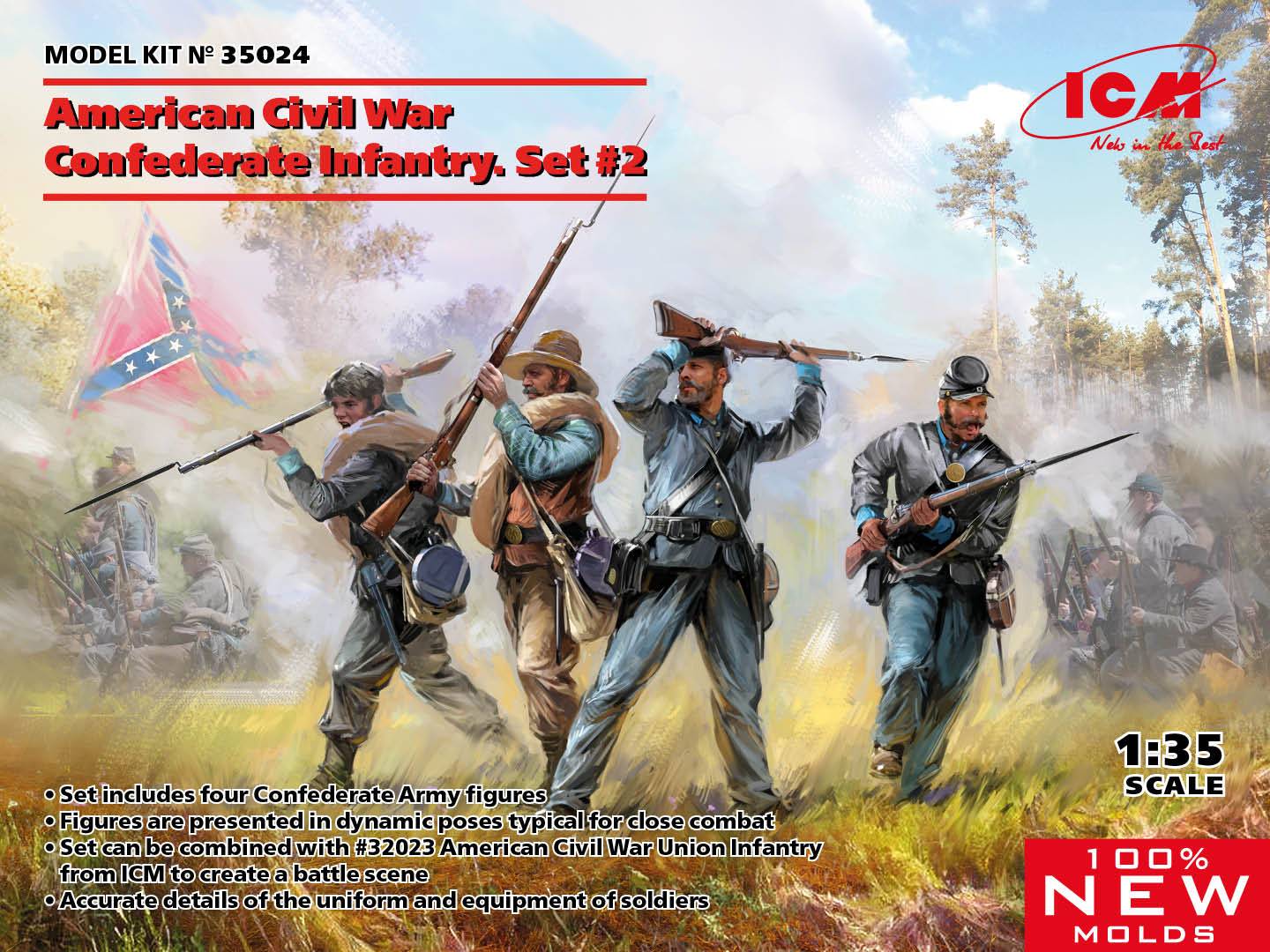 American Civil War Confederate Infantry, Set 2