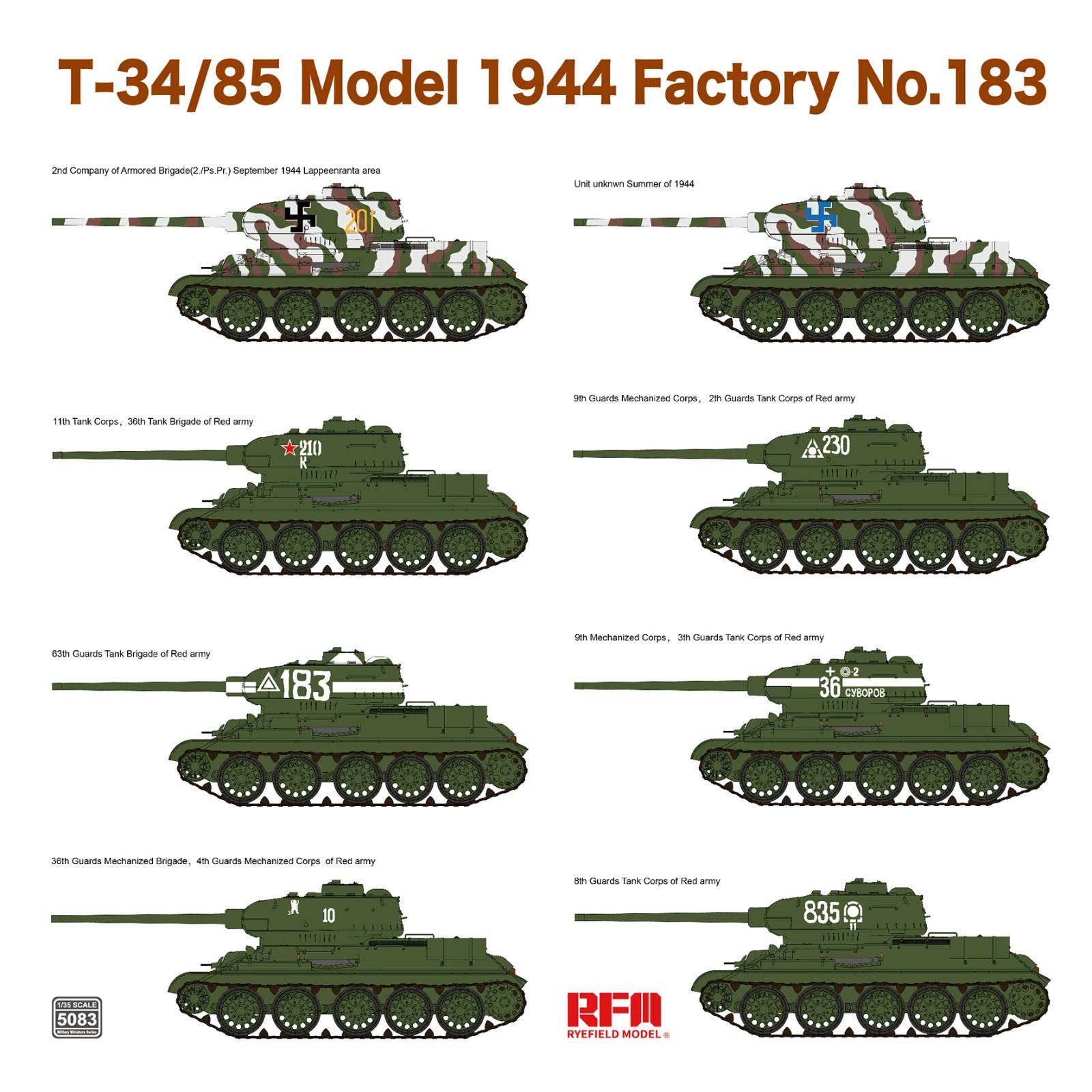 T-34/85 Model 1944 Factory No. 183 – Image 4