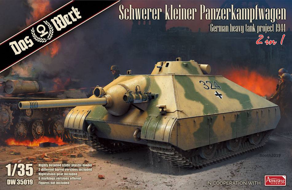 Schwerer kleiner Panzerkampfwagen German Heavy Tank Project 1944 (2 in 1)