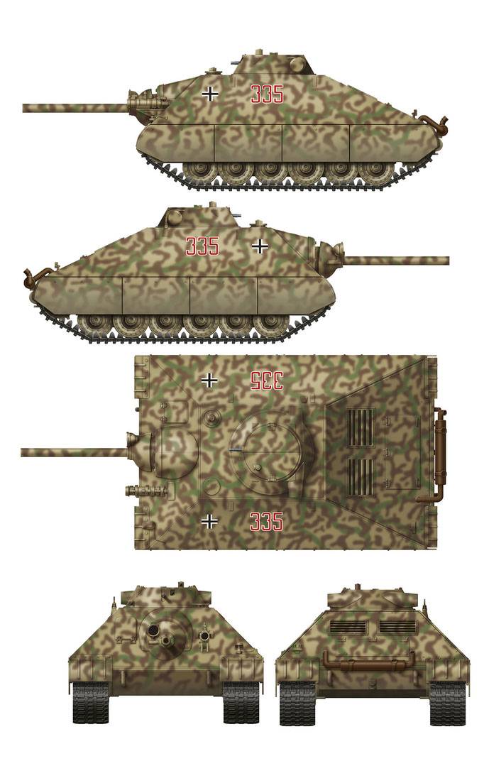 Schwerer kleiner Panzerkampfwagen German Heavy Tank Project 1944 (2 in 1) – Image 4