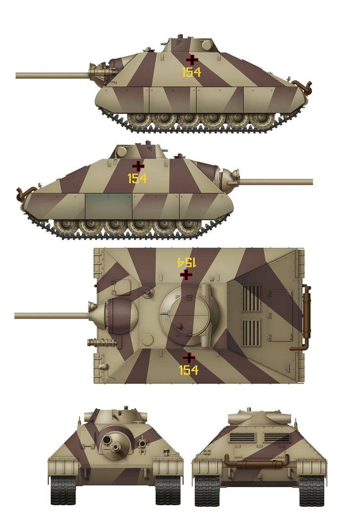 Schwerer kleiner Panzerkampfwagen German Heavy Tank Project 1944 (2 in 1) – Image 5