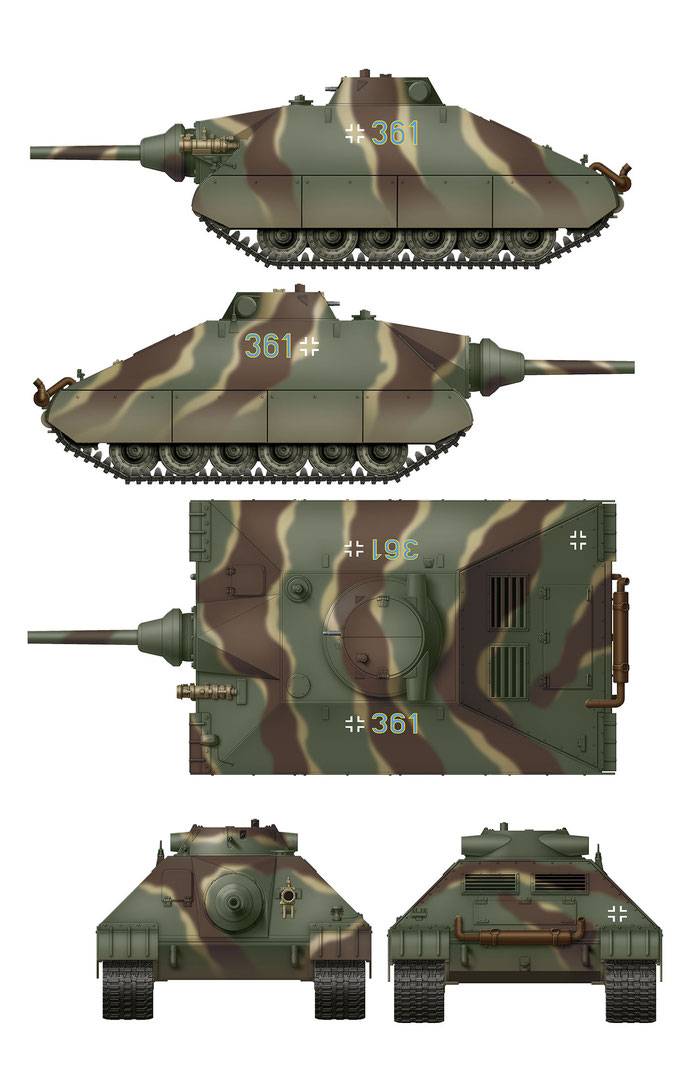 Schwerer kleiner Panzerkampfwagen German Heavy Tank Project 1944 (2 in 1) – Image 7