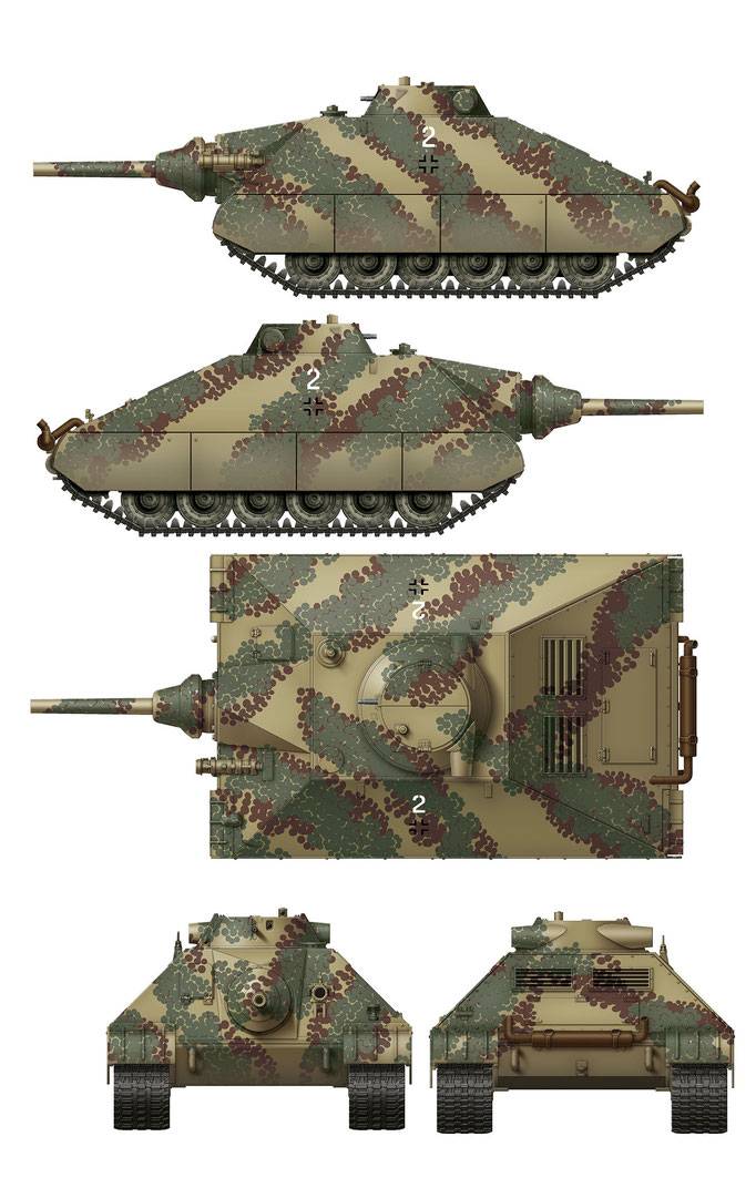 Schwerer kleiner Panzerkampfwagen German Heavy Tank Project 1944 (2 in 1) – Image 8