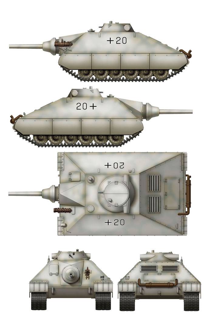 Schwerer kleiner Panzerkampfwagen German Heavy Tank Project 1944 (2 in 1) – Image 9