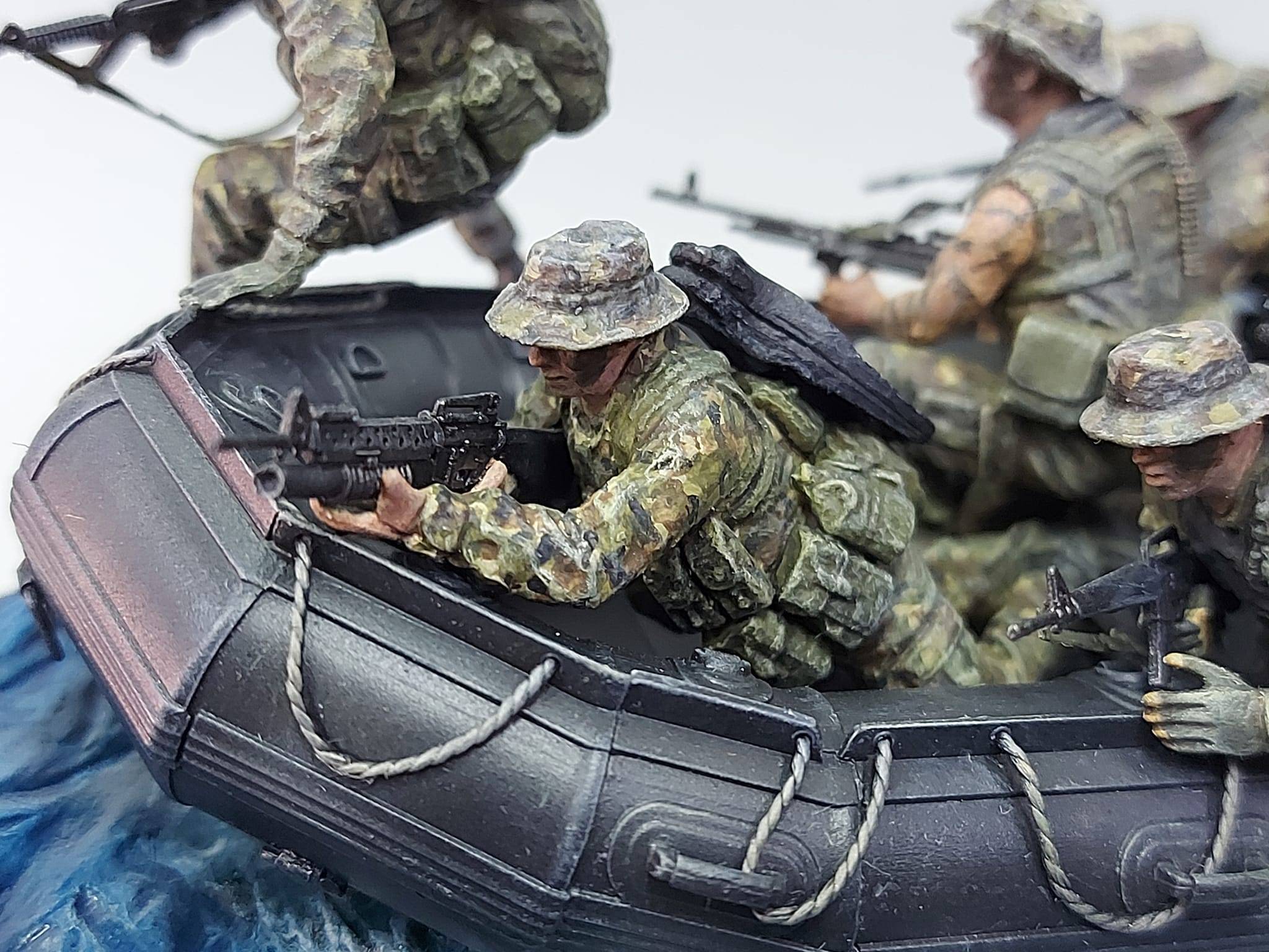 US Navy Seals Team In Action Circa 90s w/ Combat Rubber Raiding Craft – Image 14
