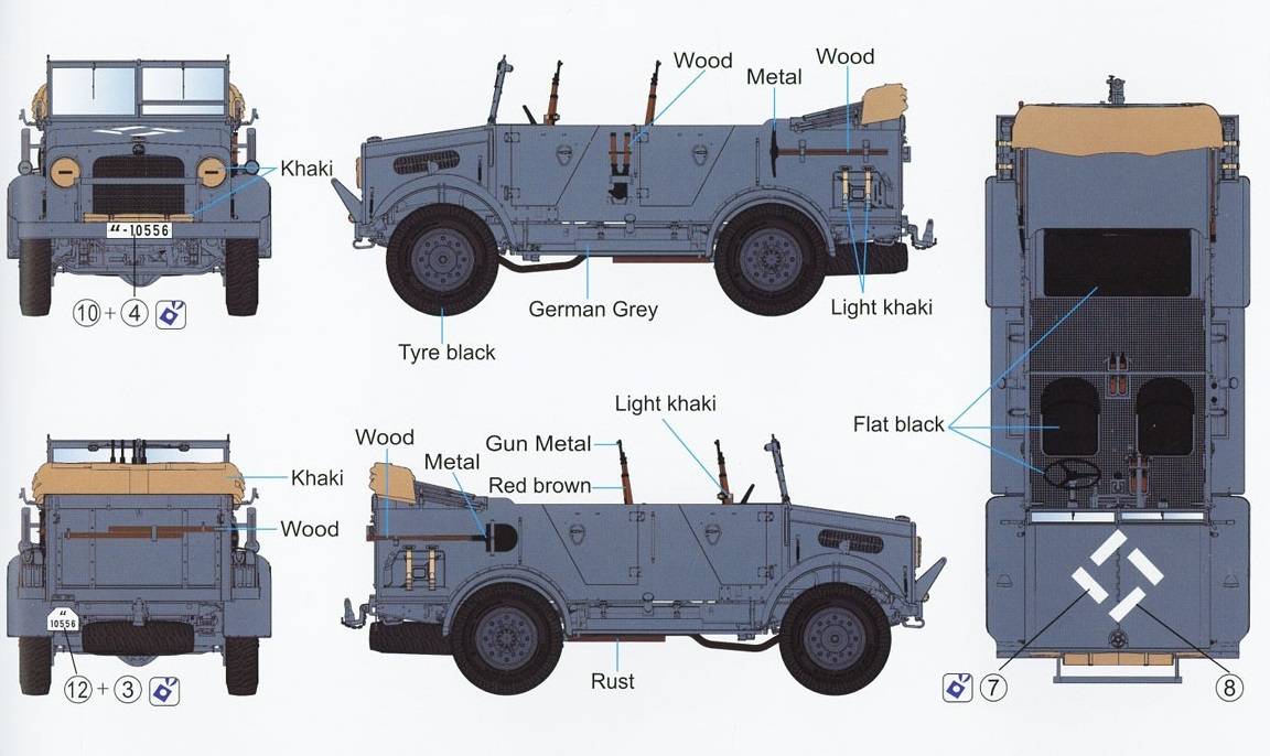 German Bedford MW 4x2 Beutewagen – Image 11