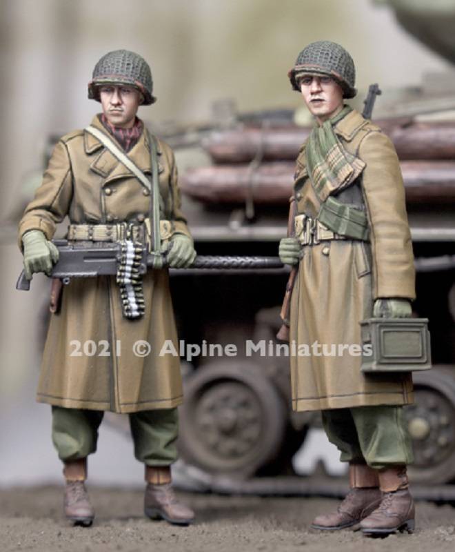 WW2 US MG Team Winter Set (2 figures)