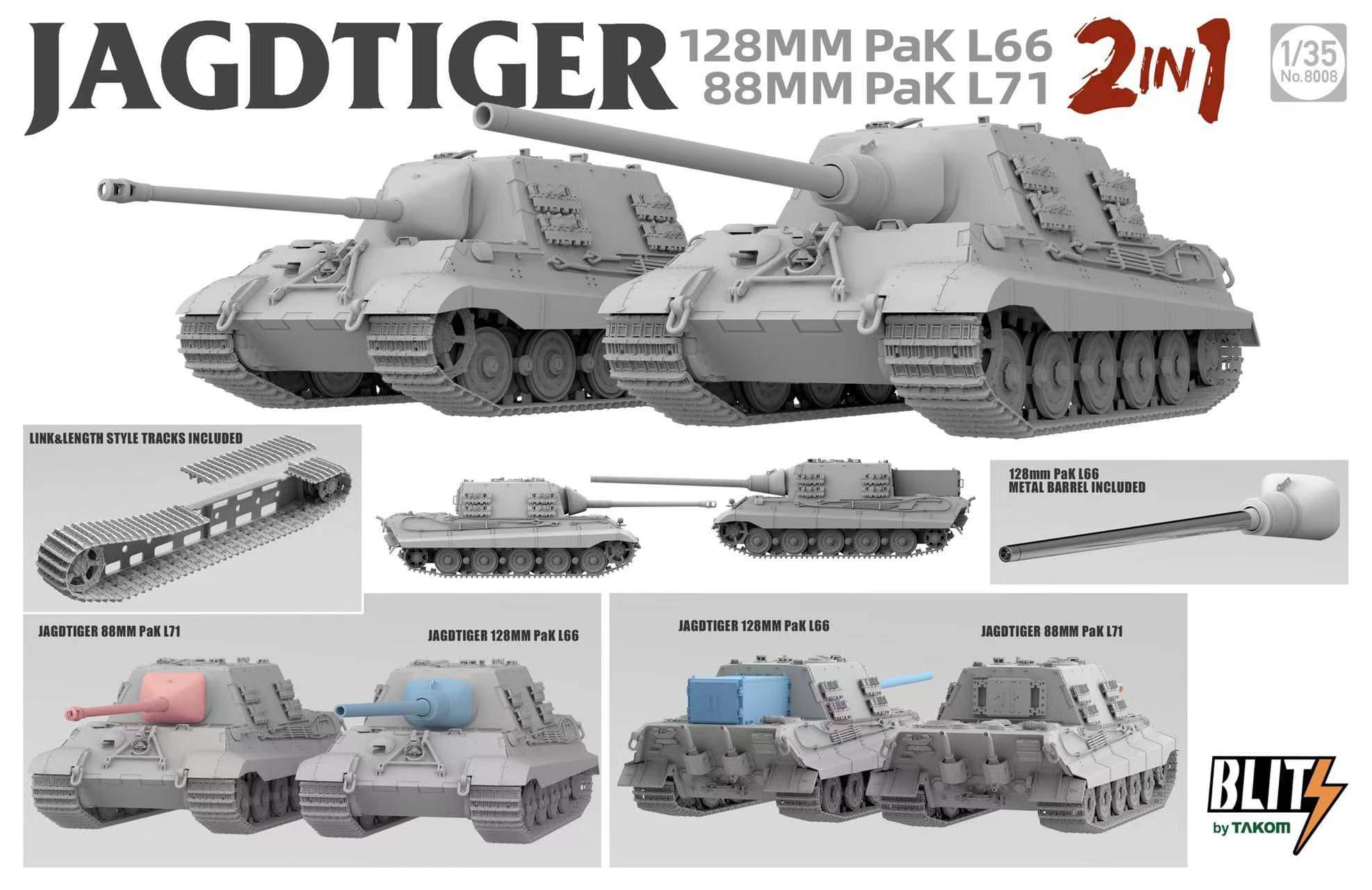 Jagdtiger 128 mm Pak L66 & 88mm Pak L71 2 in 1 – Image 2