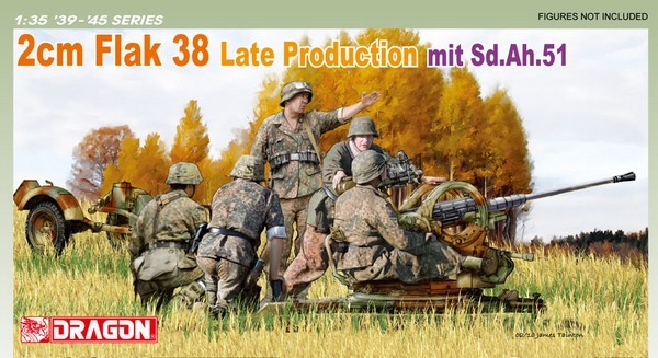 2cm FlaK 38 Late Production mit Sd.Ah.51