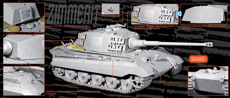 Sd.Kfz.182 Kingtiger Henschel Production w/Zimmerit s.Pz.Abt.505 Russia 1944 (2 in 1) – Image 2