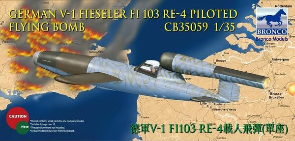 GERMAN V-1 FIESELER FI-103 RE-4 Piloted