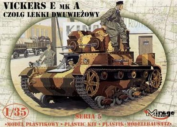 VICKERS E Mk A TANK - Tourelle double