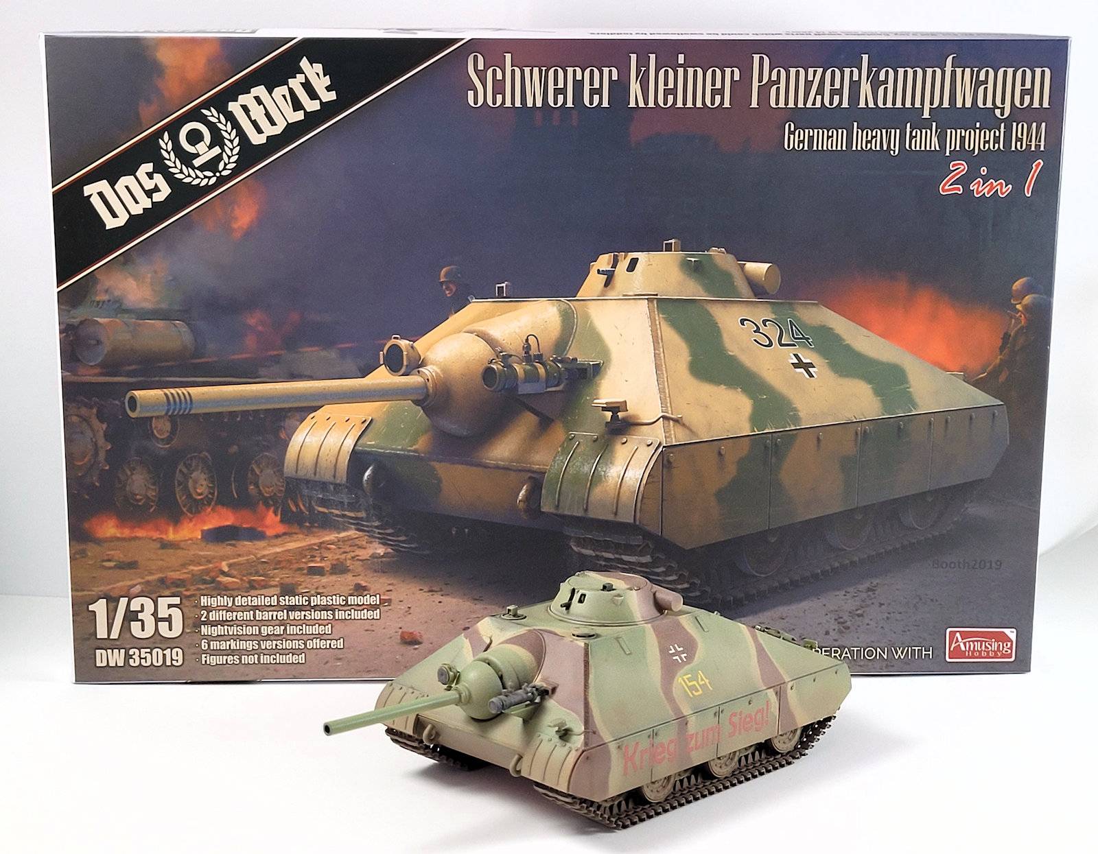 Schwerer kleiner Panzerkampfwagen German Heavy Tank Project 1944 (2 in 1) – Image 2