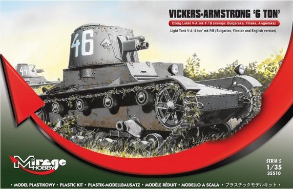 VICKERS-ARMSTRONG 6 ton mk F/B CHAR LEGER (version Bulgare,Finlandaise,Britannique)