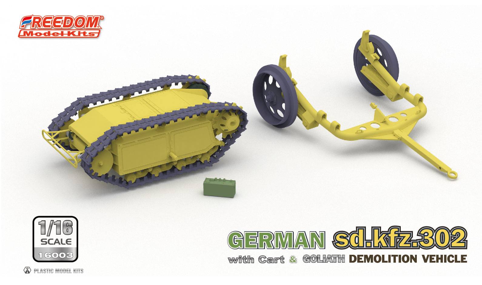 Sd.kfz. 302 Goliath Demolition Vehicle with cart – Image 2