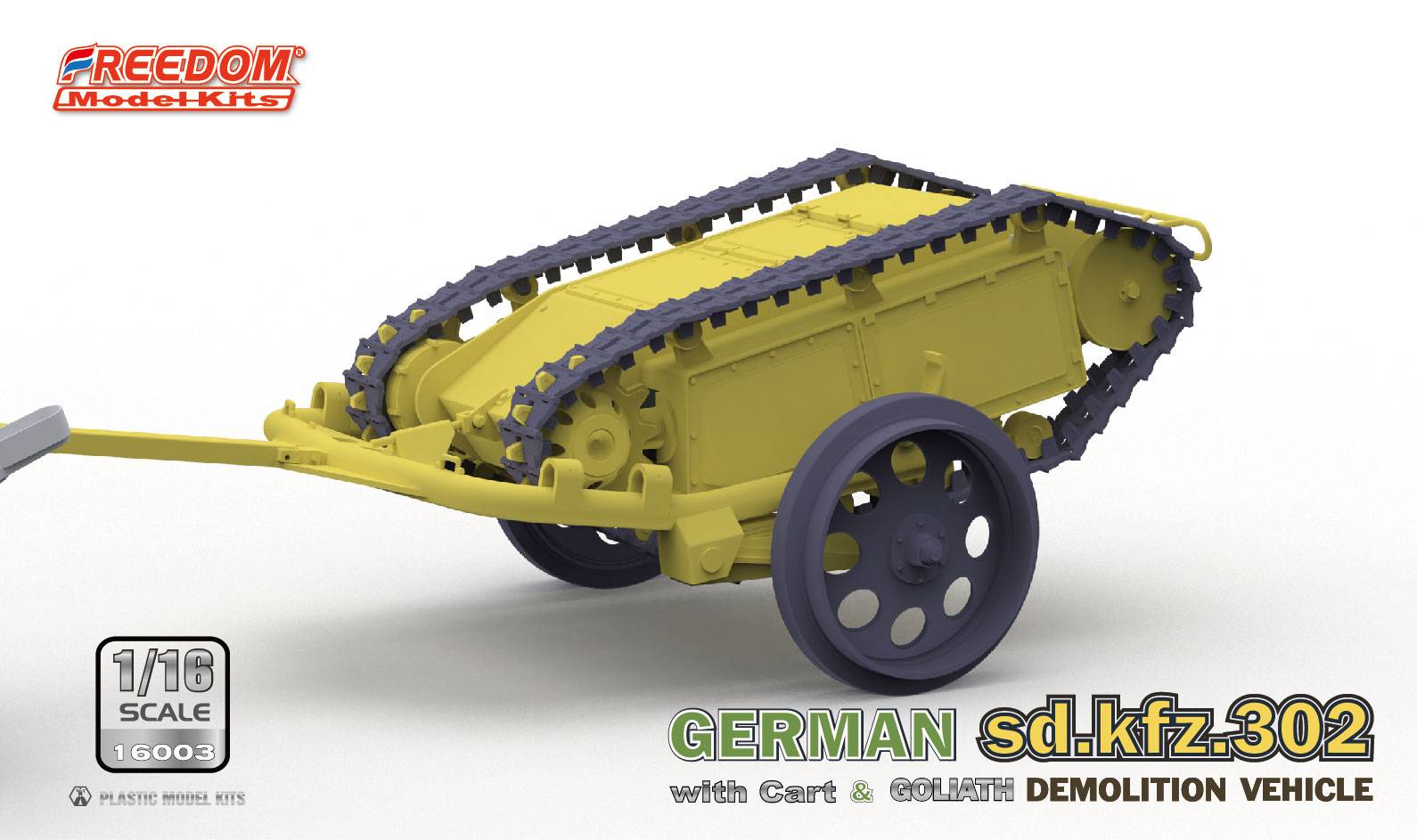 Sd.kfz. 302 Goliath Demolition Vehicle with cart – Image 4
