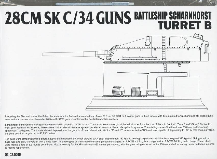 28 cm SK C/34 Battleship Scharnhorst Turret B – Image 7