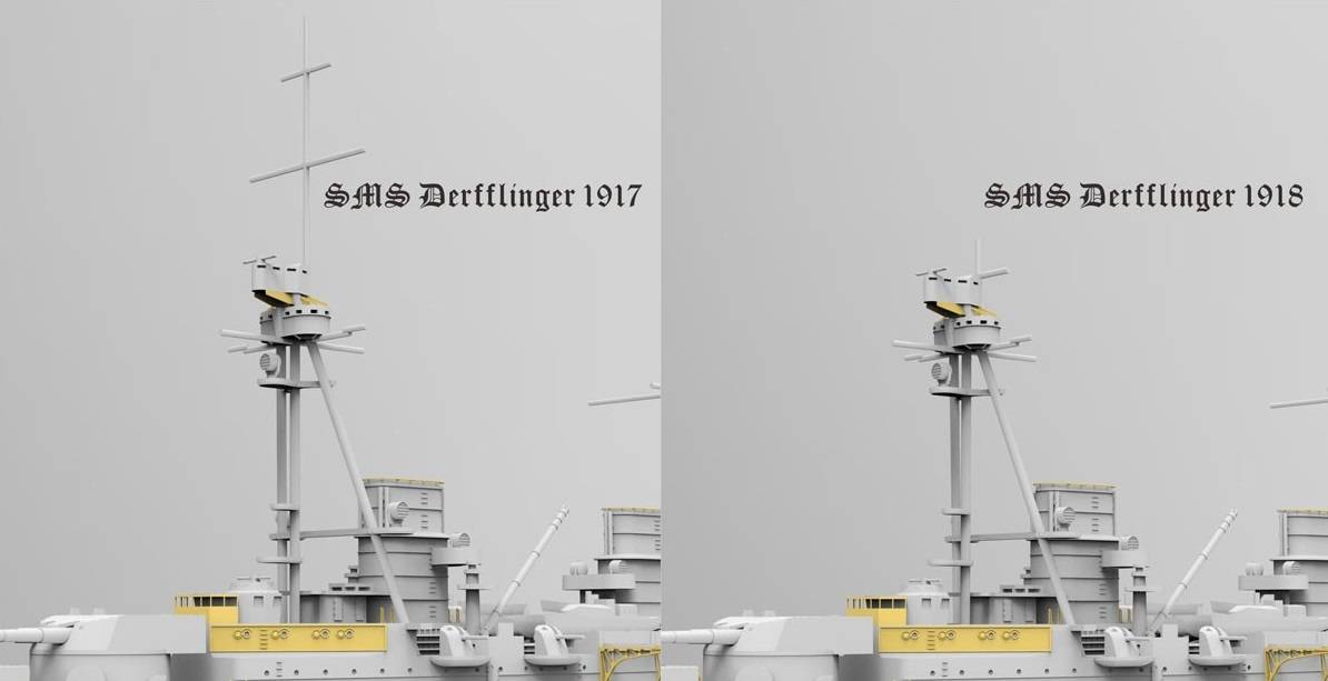 SMS Derfflinger 1917 (Waterline with 3D printed FF-33E) – Image 5