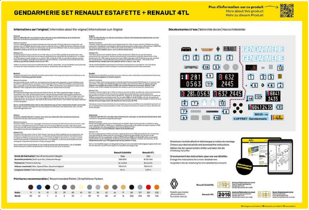 Gendarmerie Set Renault Estafette + Renault 4TL – Image 2