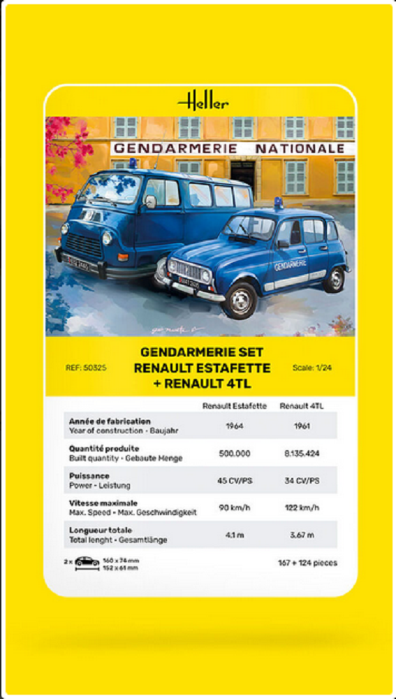 Gendarmerie Set Renault Estafette + Renault 4TL – Image 6