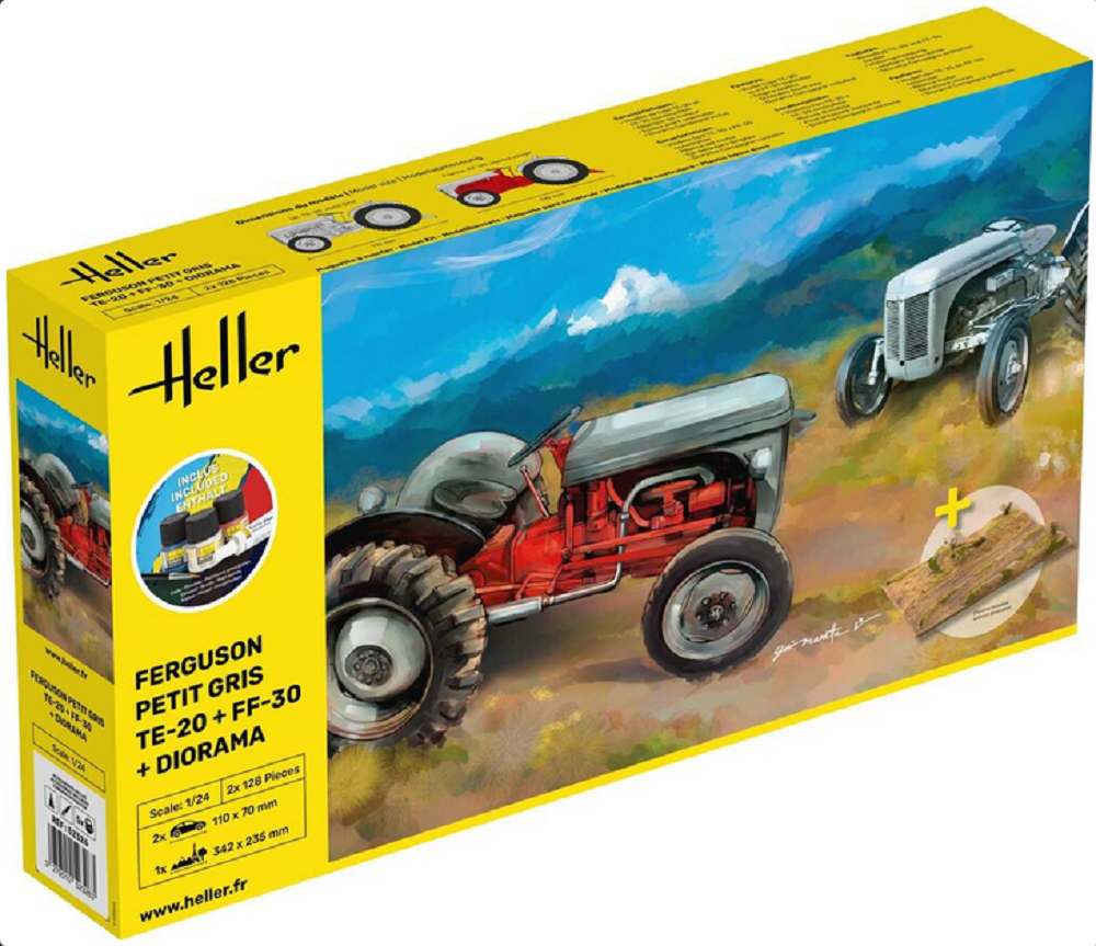 STARTER KIT Ferguson Petit Gris TE-20 + FF-30 + Diorama – Image 3