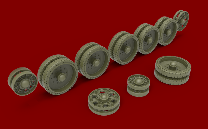 T-34 WHEELS SET. 1943-44 series – Image 2