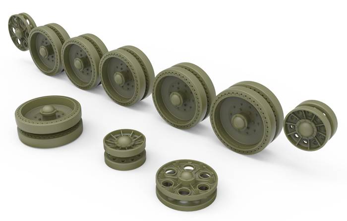T-34 WHEELS SET. 1942-43 series – Image 4