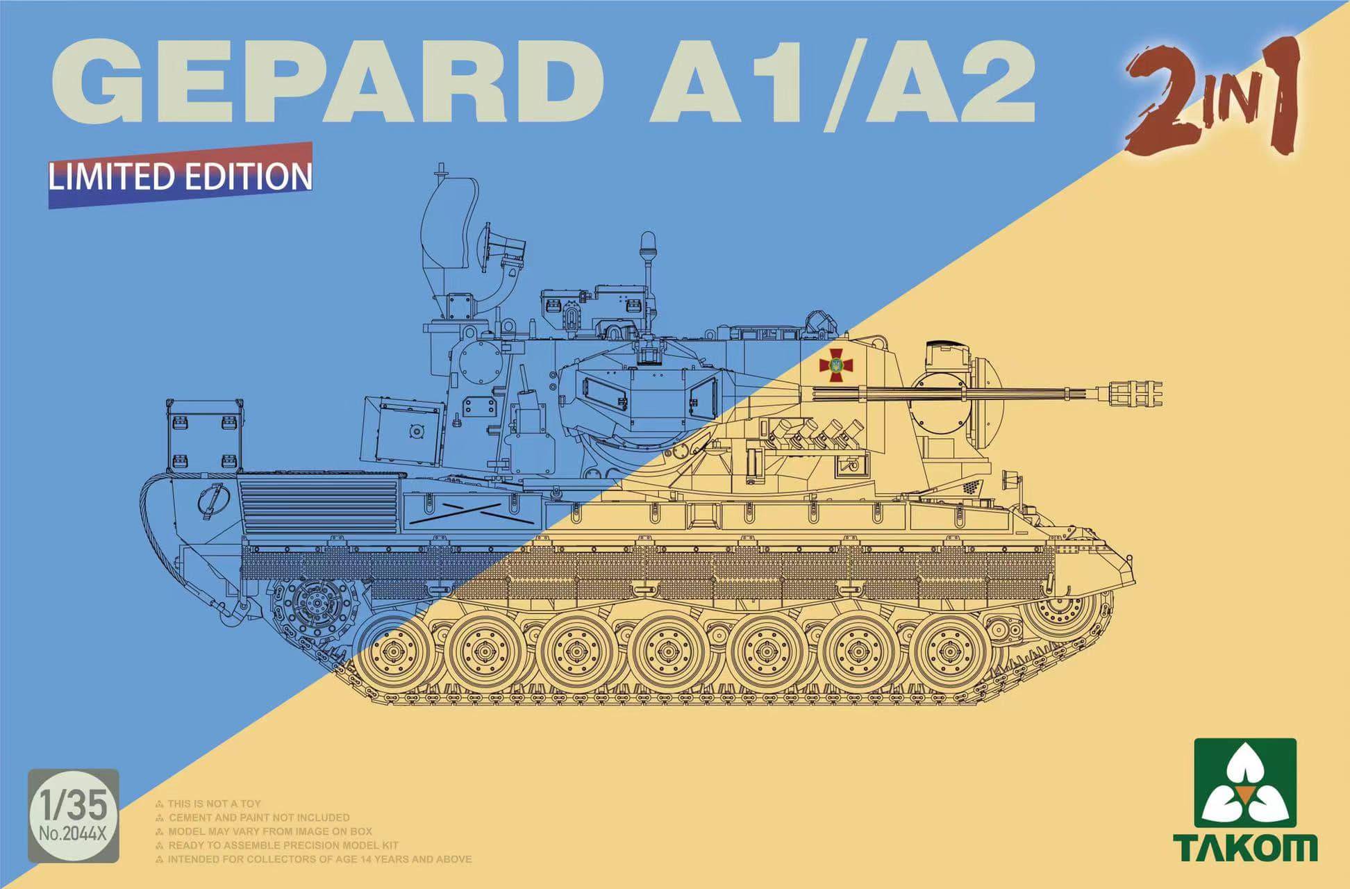 Bundeswehr Flackpanzer1 Gepard SPAAG A1/A2 (2en1)