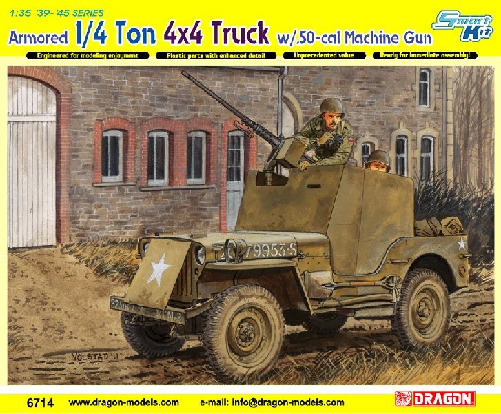 1/4 Ton Armored 4x4 Truck w/ .50 cal Machine Gun