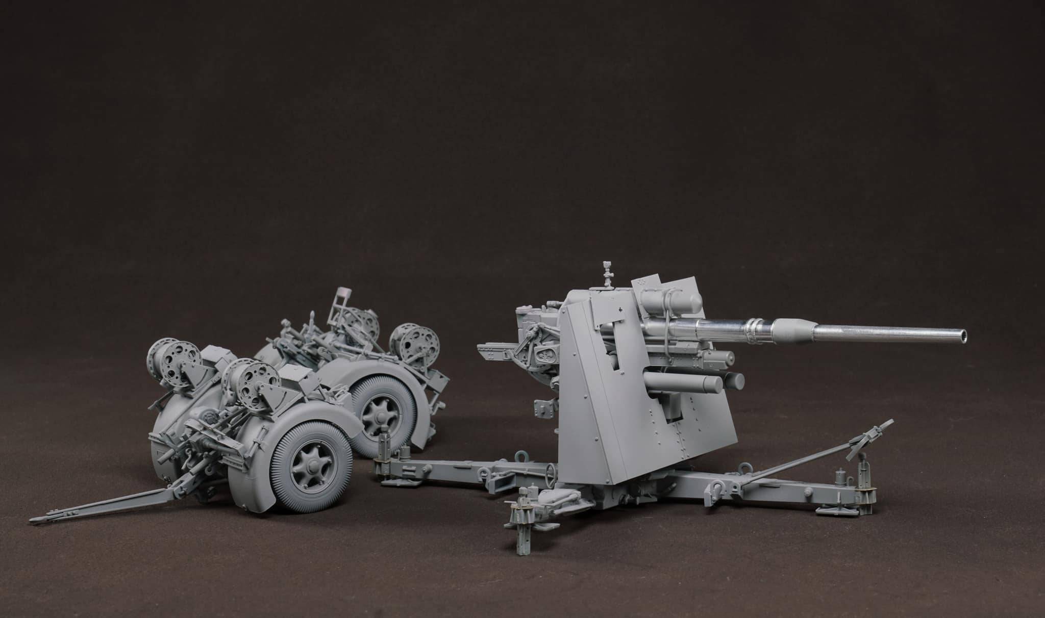 German 88mm Gun Flak36 w/6 anti-aircraft artillery crew members – Image 8
