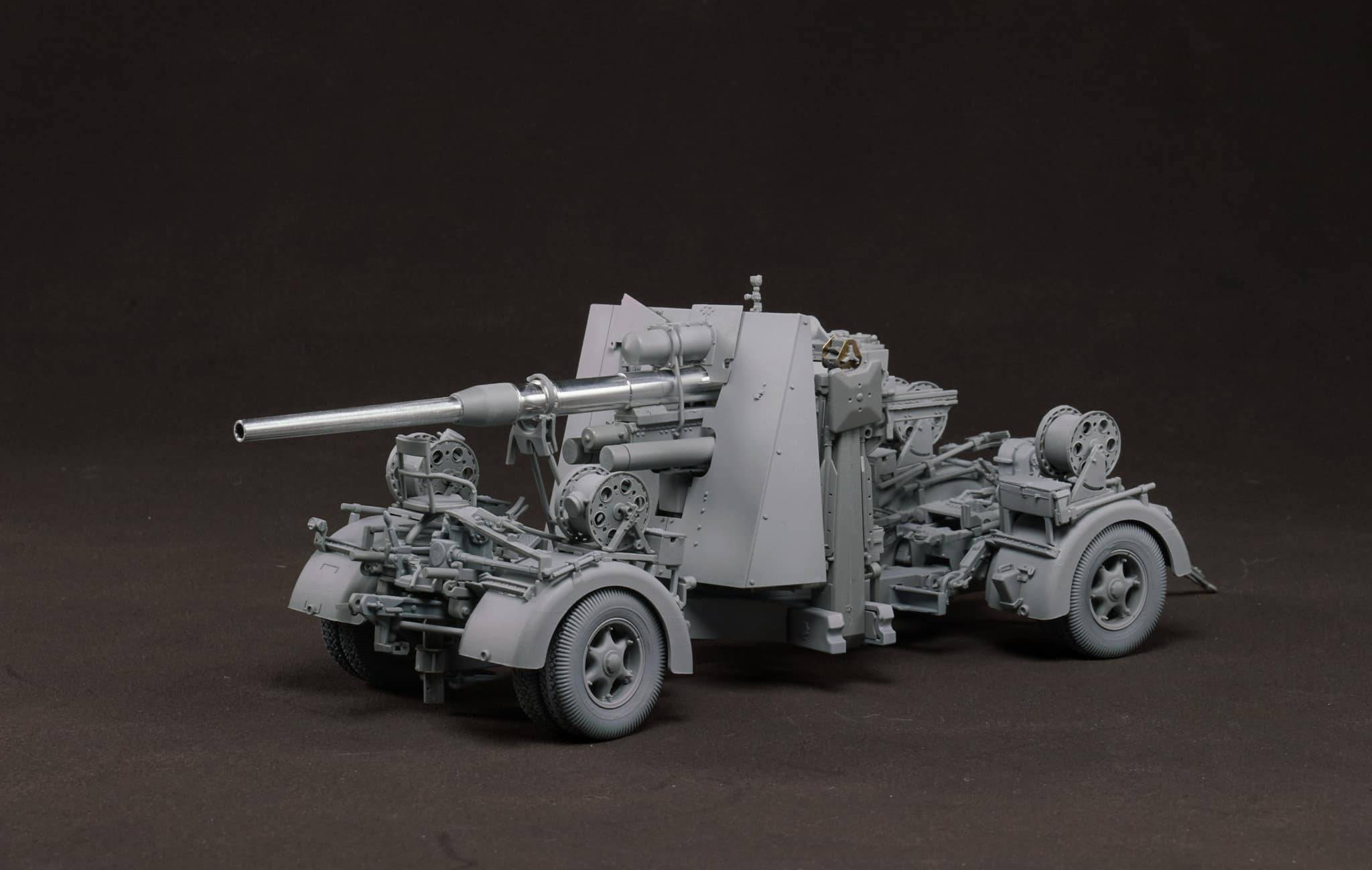 German 88mm Gun Flak36 w/6 anti-aircraft artillery crew members – Image 9
