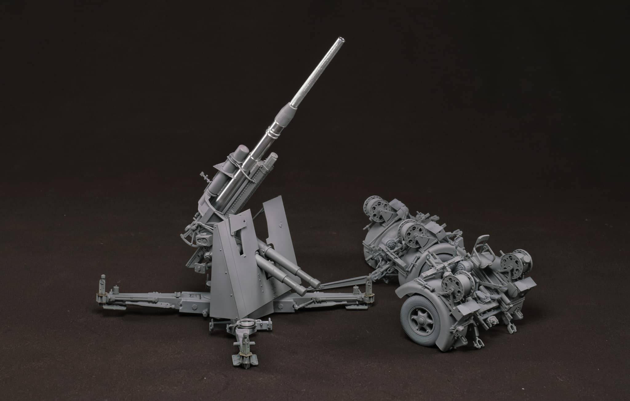 German 88mm Gun Flak36 w/6 anti-aircraft artillery crew members – Image 7