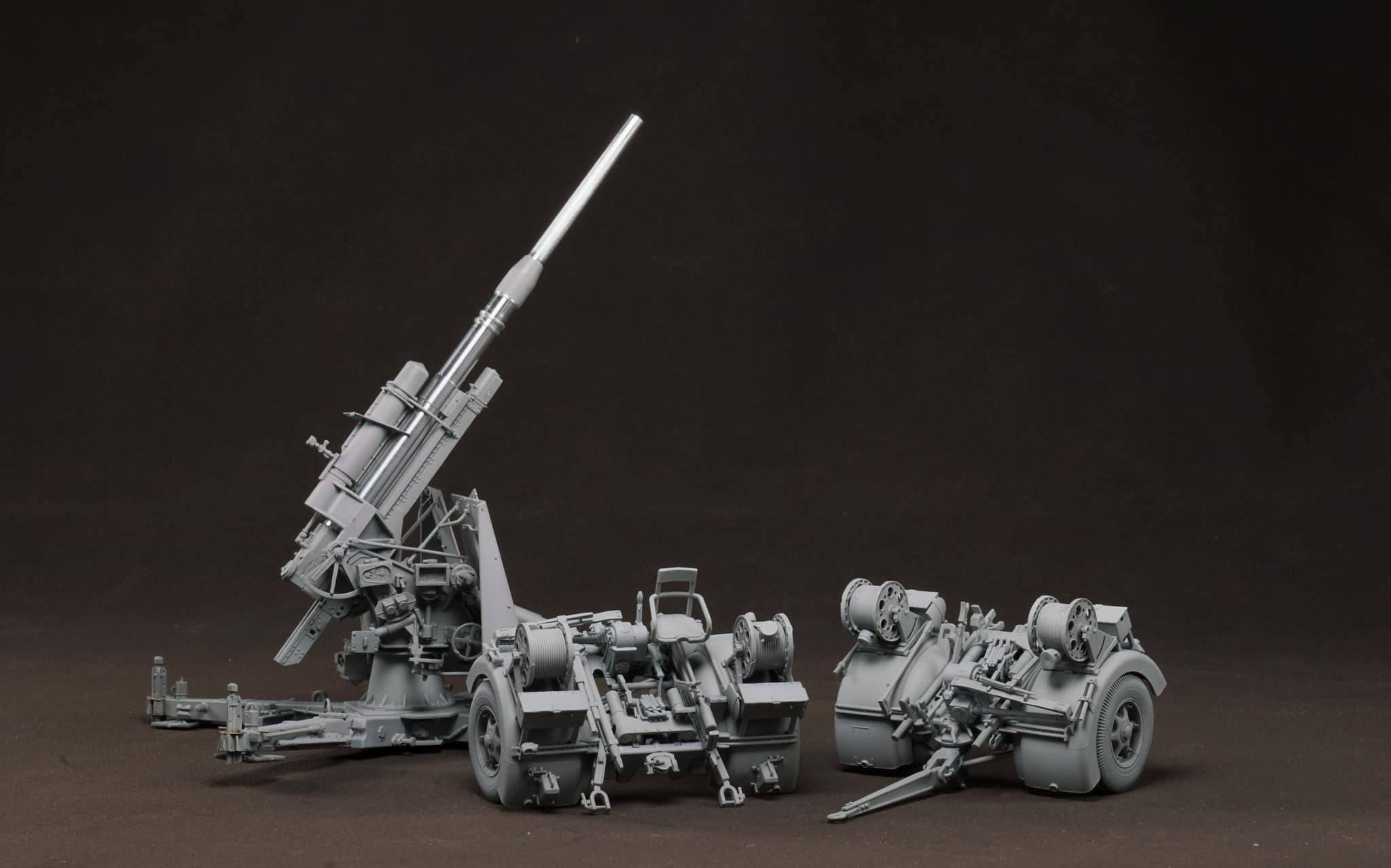 German 88mm Gun Flak36 w/6 anti-aircraft artillery crew members – Image 6