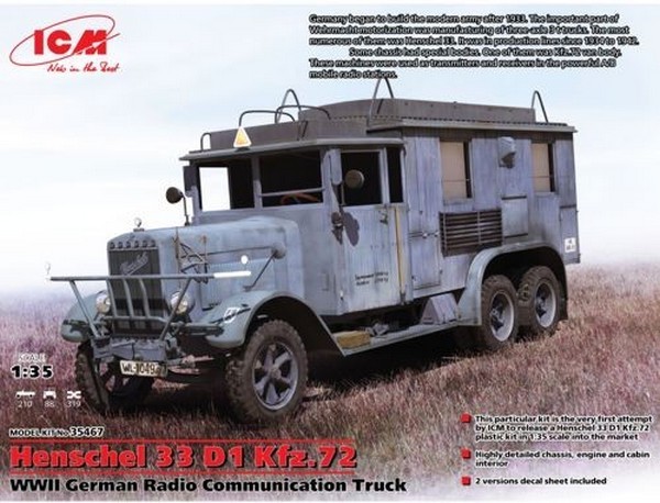 Henschel 33 D1 Kfz.72 WWII German Radio Communication Truck