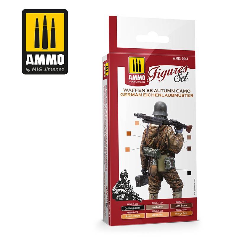 WAFFEN SS Autumn Camo. German Einchenlaubmuster Figures Set – Image 2