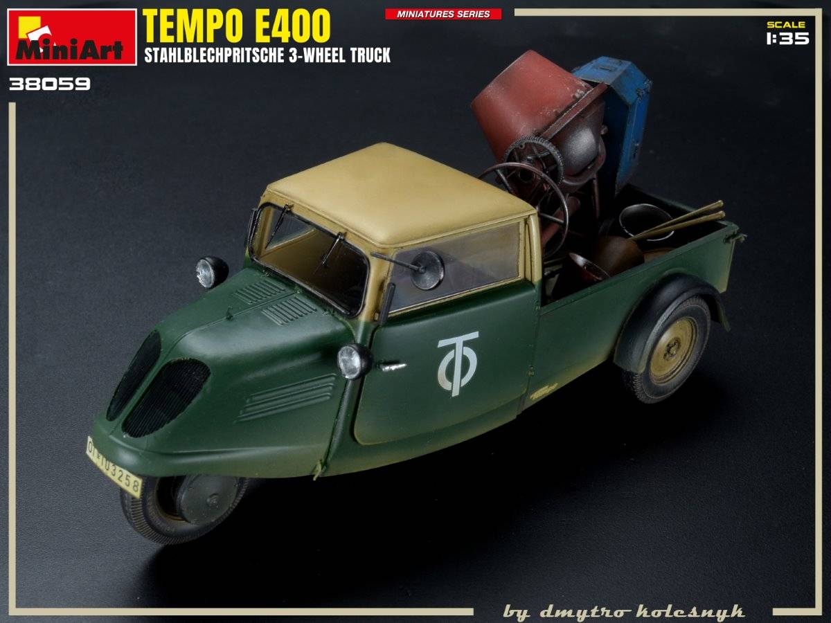 TEMPO E400 STAHLBLECHPRITSCHE 3-WHEEL TRUCK – Image 4