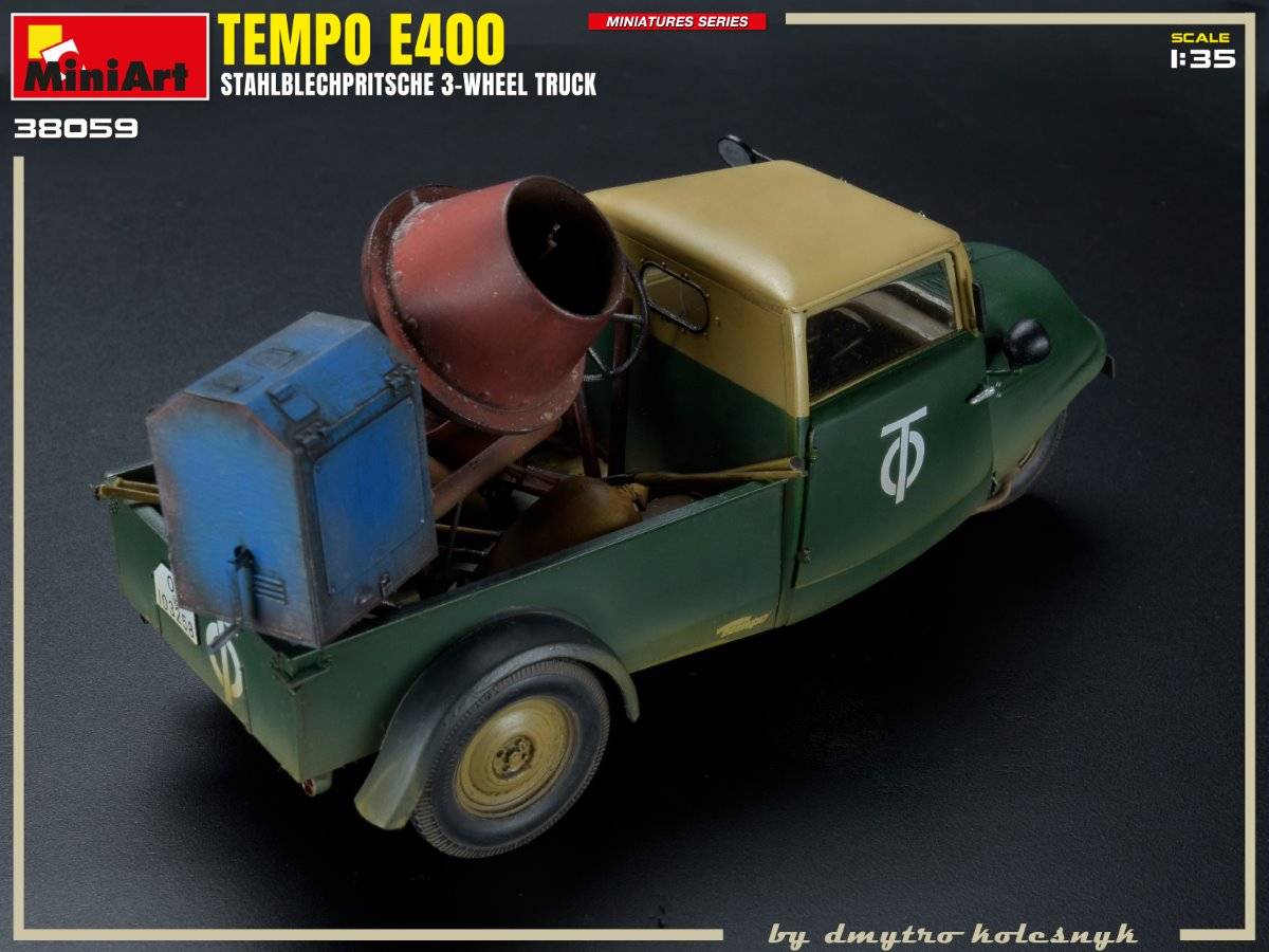 TEMPO E400 STAHLBLECHPRITSCHE 3-WHEEL TRUCK – Image 5