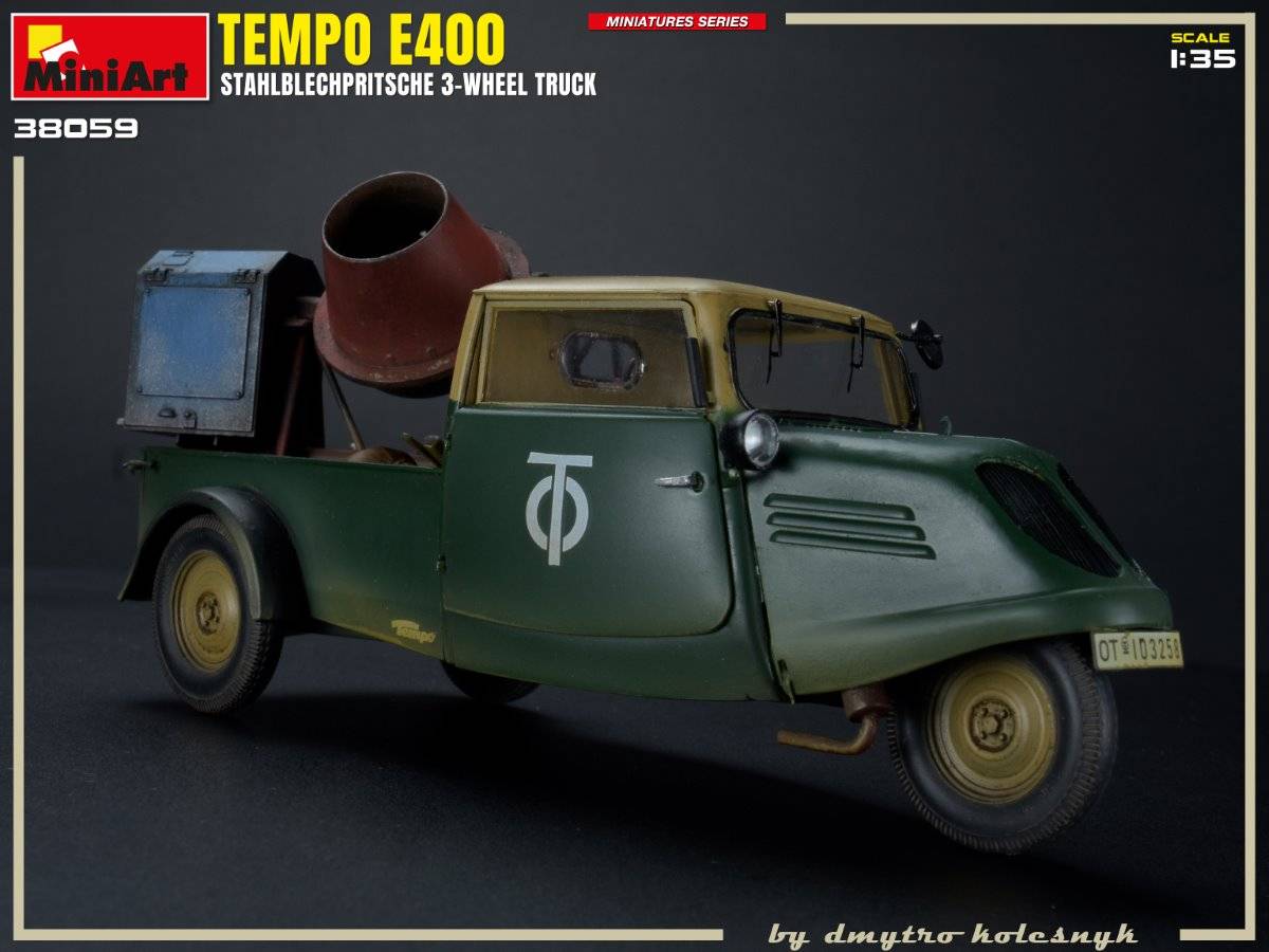 TEMPO E400 STAHLBLECHPRITSCHE 3-WHEEL TRUCK – Image 6