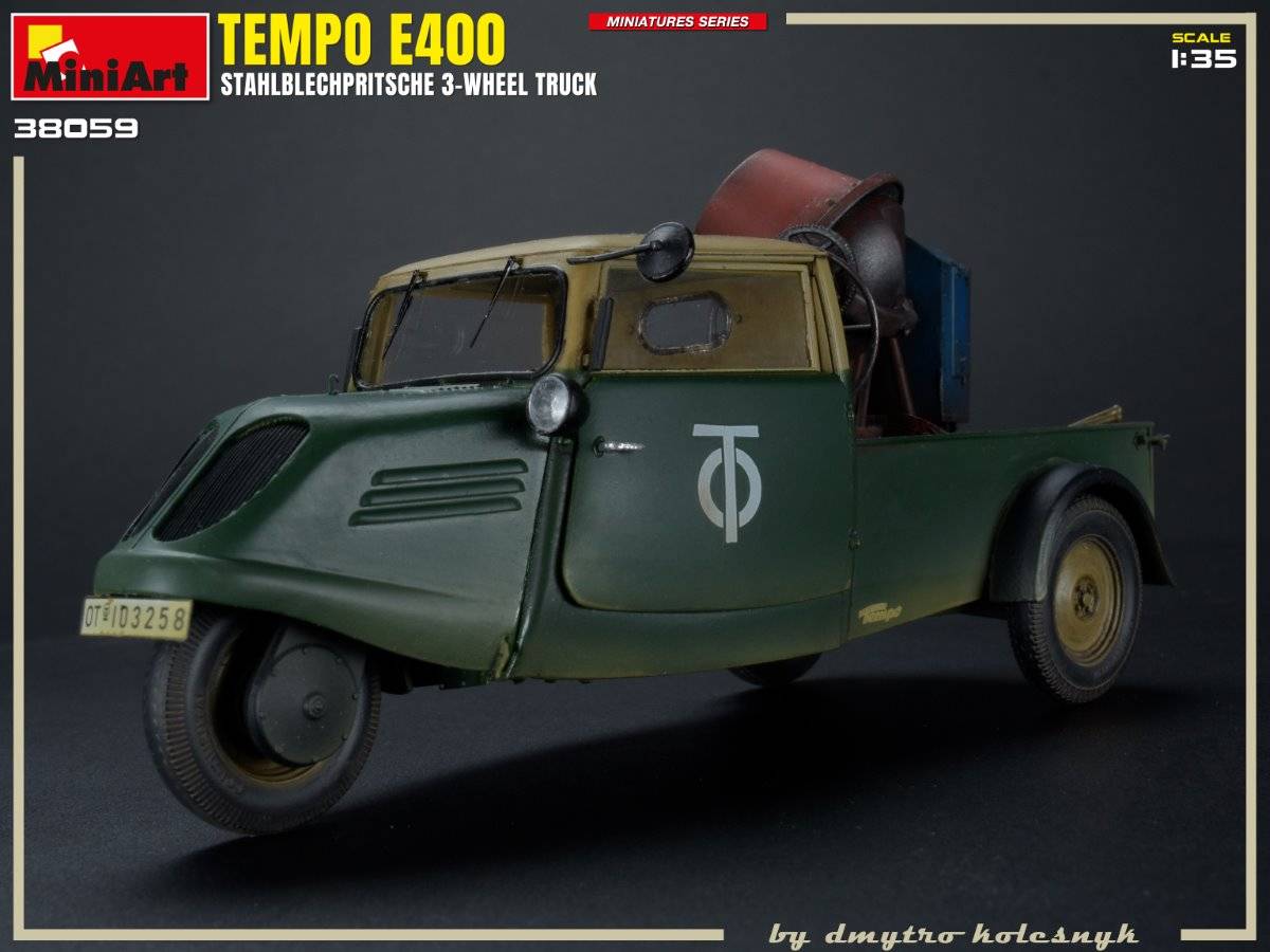 TEMPO E400 STAHLBLECHPRITSCHE 3-WHEEL TRUCK – Image 7