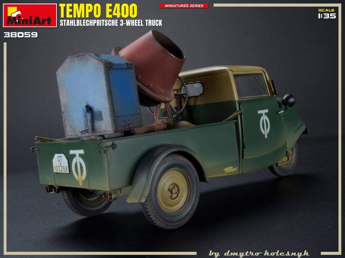 TEMPO E400 STAHLBLECHPRITSCHE 3-WHEEL TRUCK – Image 8