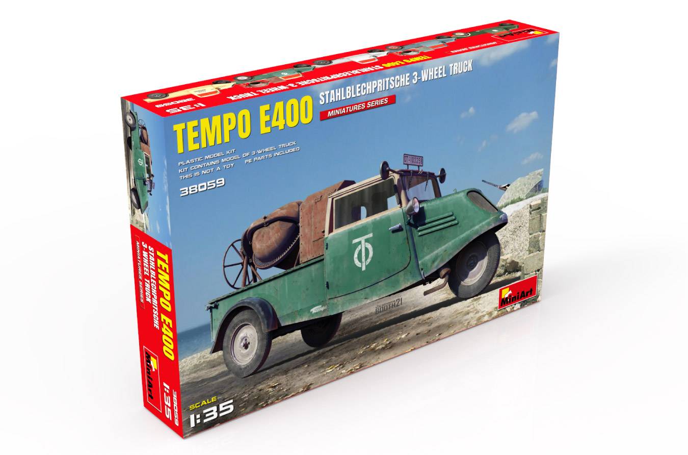 TEMPO E400 STAHLBLECHPRITSCHE 3-WHEEL TRUCK – Image 11