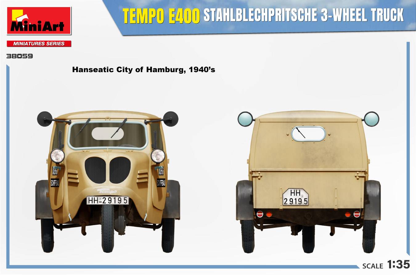 TEMPO E400 STAHLBLECHPRITSCHE 3-WHEEL TRUCK – Image 16