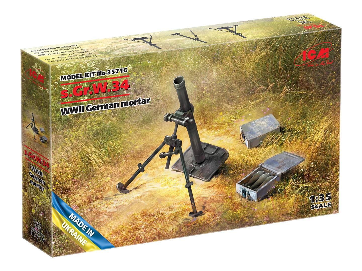 s.Gr.W.34 WWII German mortar – Image 5