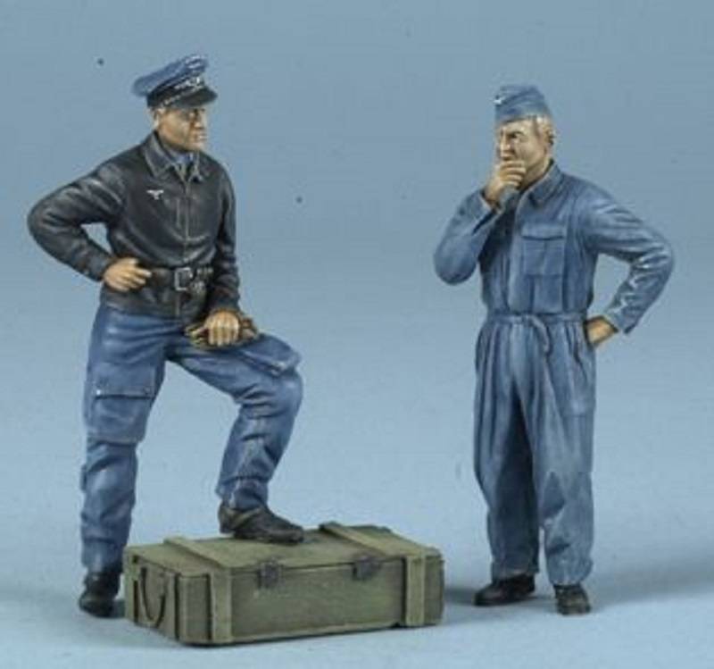 Luftwaffe Pilote & mécano - France juin 1944
