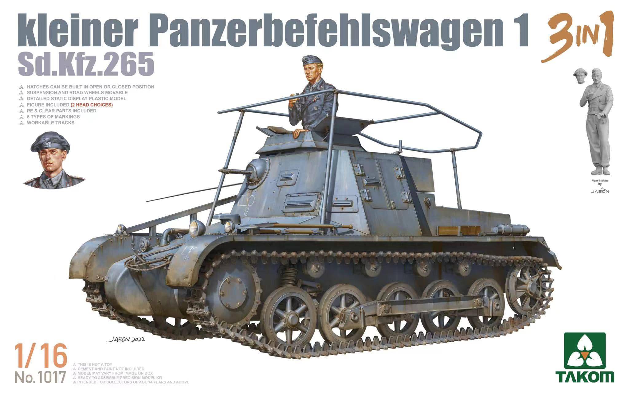 Sd.Kfz.265 Kleiner Panzerbefehlswagen 1 3 in 1