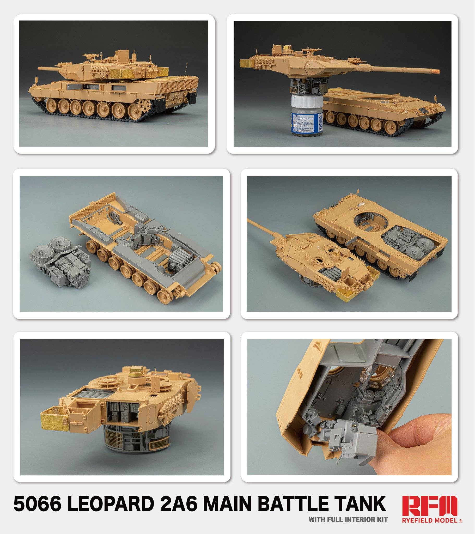 Leopard 2A6 Main Battle Tank with Full Interior – Image 2